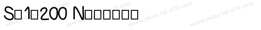 S:1/200 N字体转换